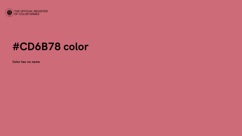 #CD6B78 color image