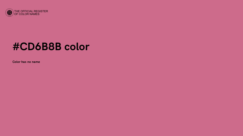 #CD6B8B color image