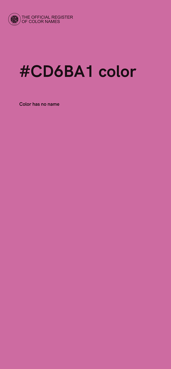 #CD6BA1 color image