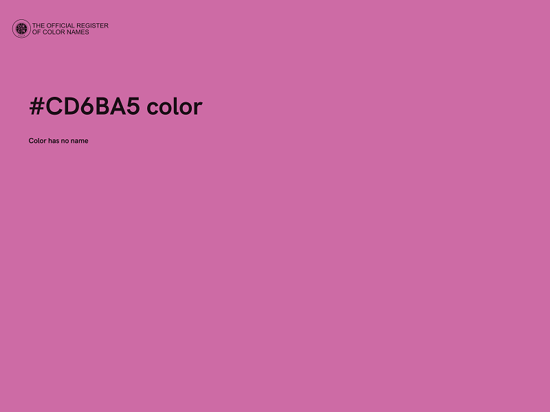 #CD6BA5 color image
