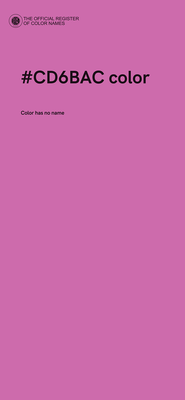 #CD6BAC color image