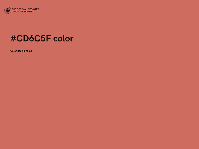 #CD6C5F color image