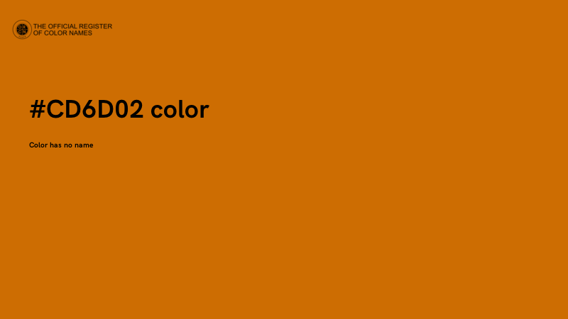#CD6D02 color image