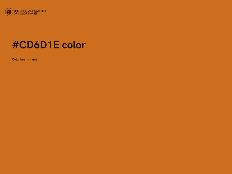 #CD6D1E color image