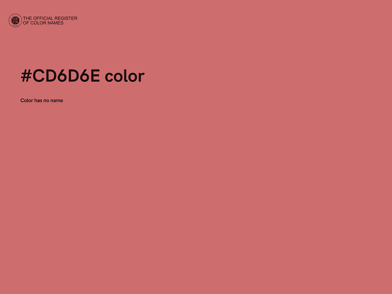 #CD6D6E color image