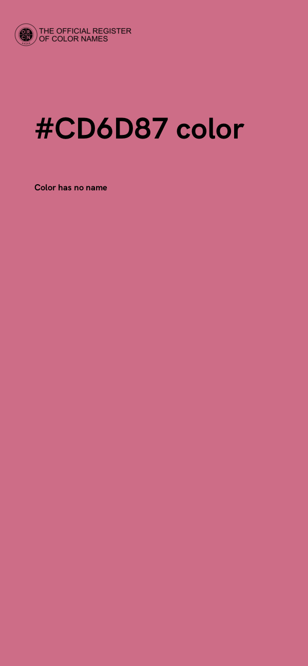 #CD6D87 color image
