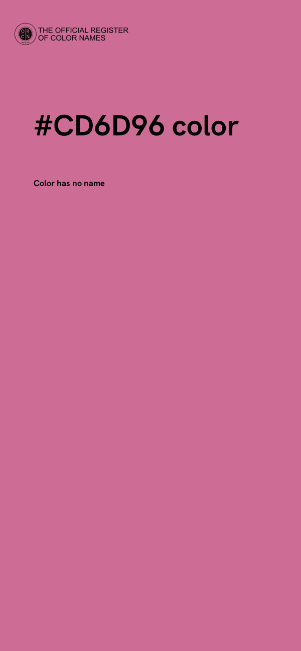 #CD6D96 color image