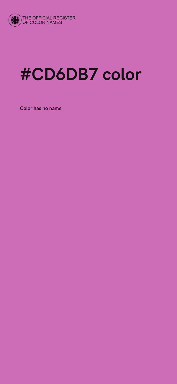 #CD6DB7 color image