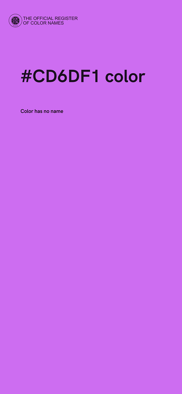 #CD6DF1 color image