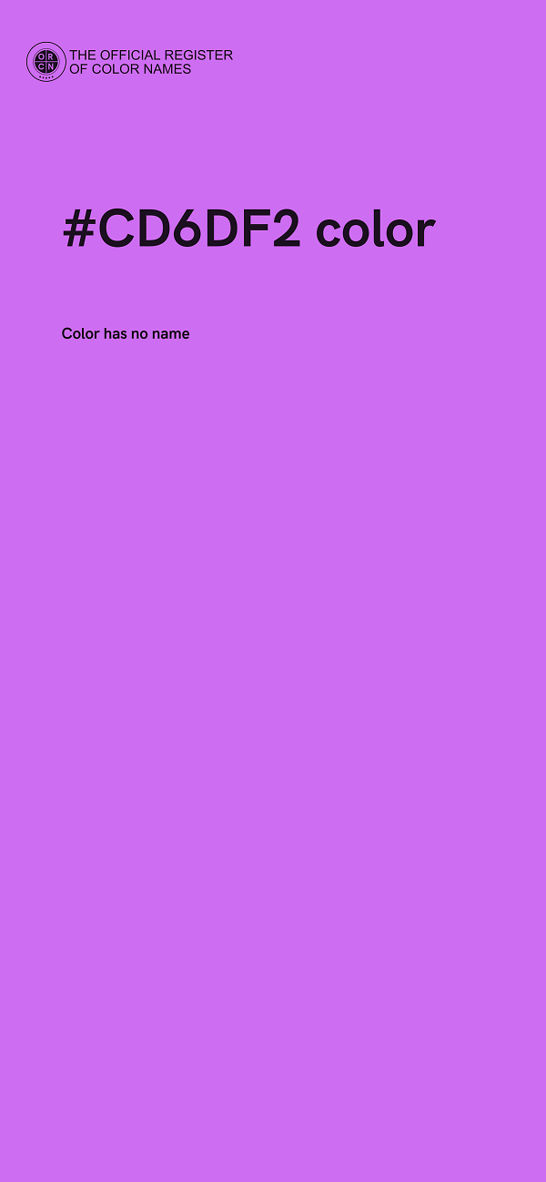 #CD6DF2 color image
