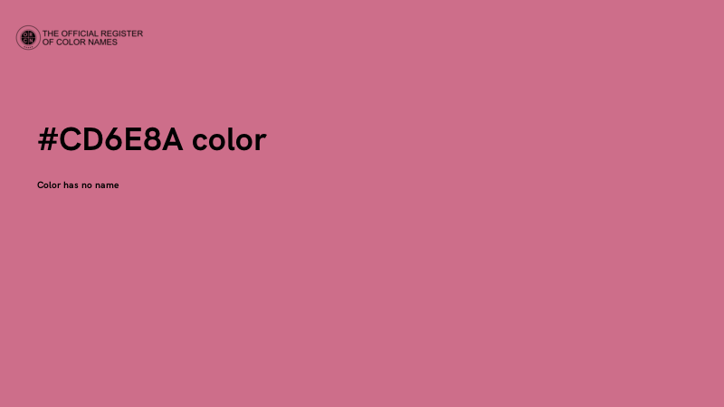 #CD6E8A color image