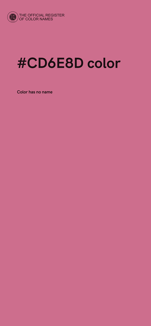 #CD6E8D color image