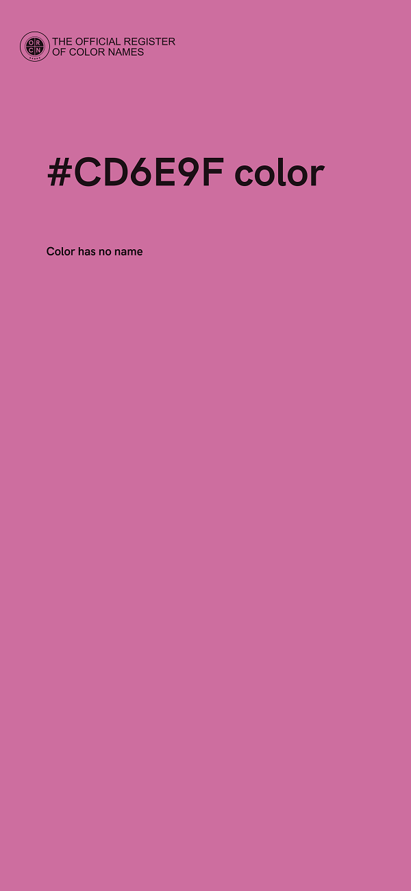 #CD6E9F color image