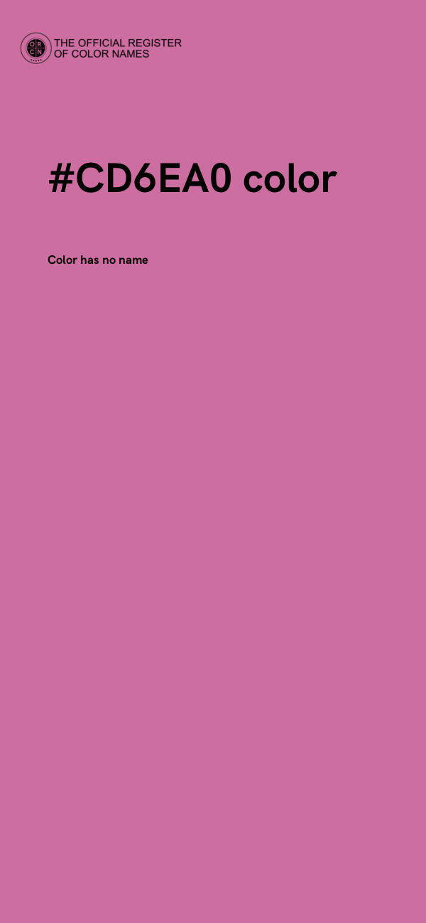 #CD6EA0 color image