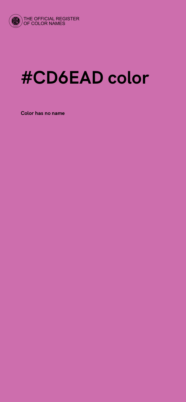 #CD6EAD color image