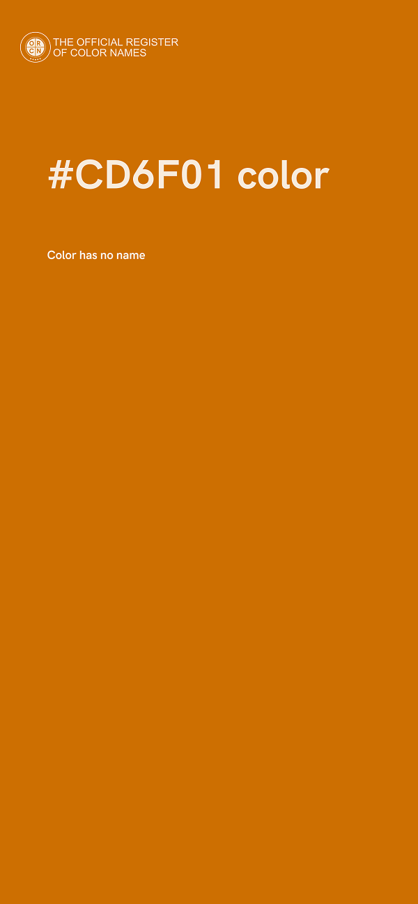 #CD6F01 color image