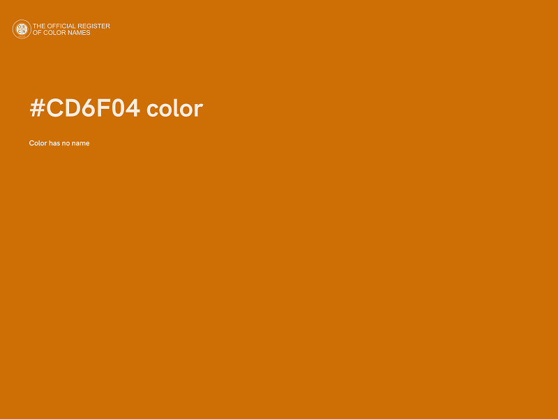 #CD6F04 color image