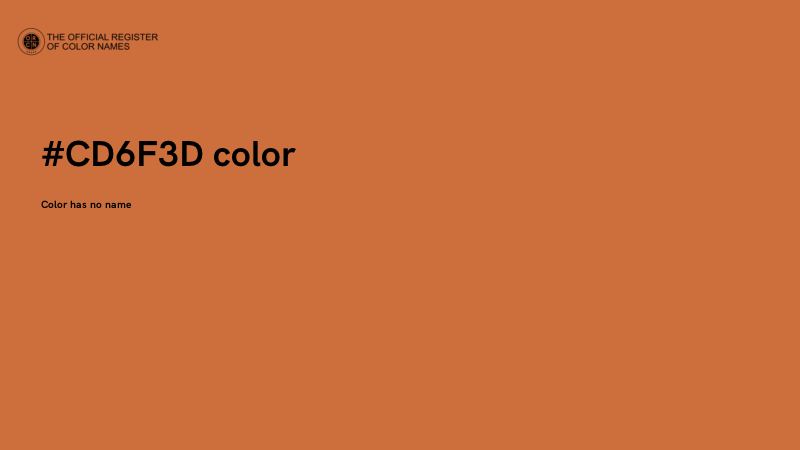 #CD6F3D color image