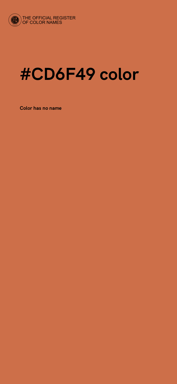 #CD6F49 color image