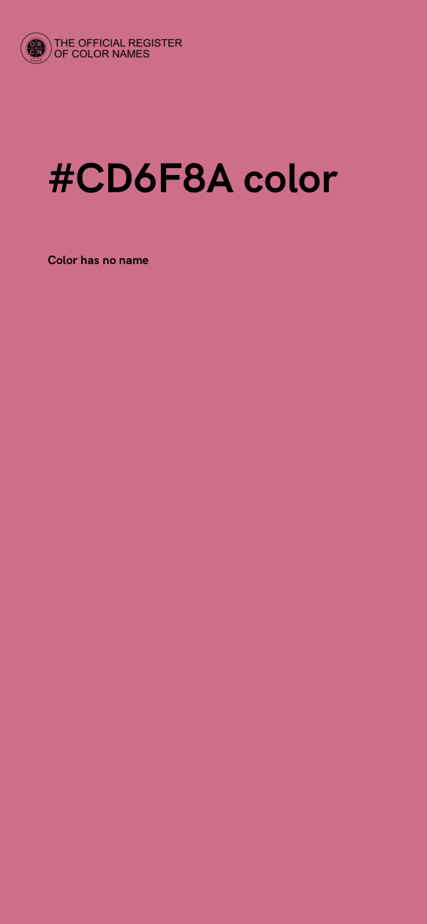 #CD6F8A color image