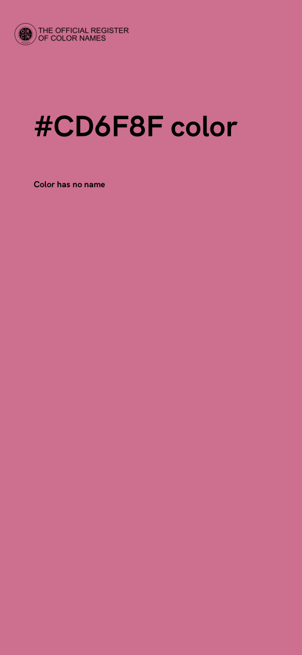 #CD6F8F color image
