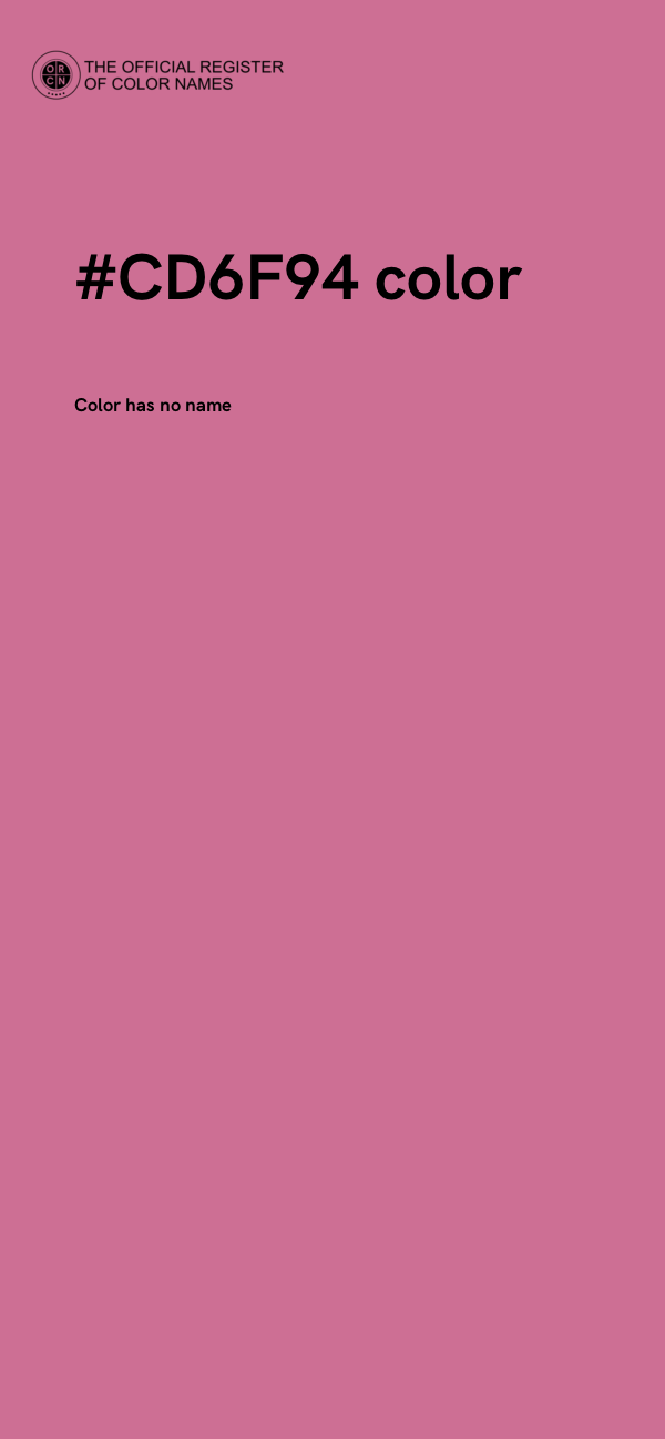 #CD6F94 color image