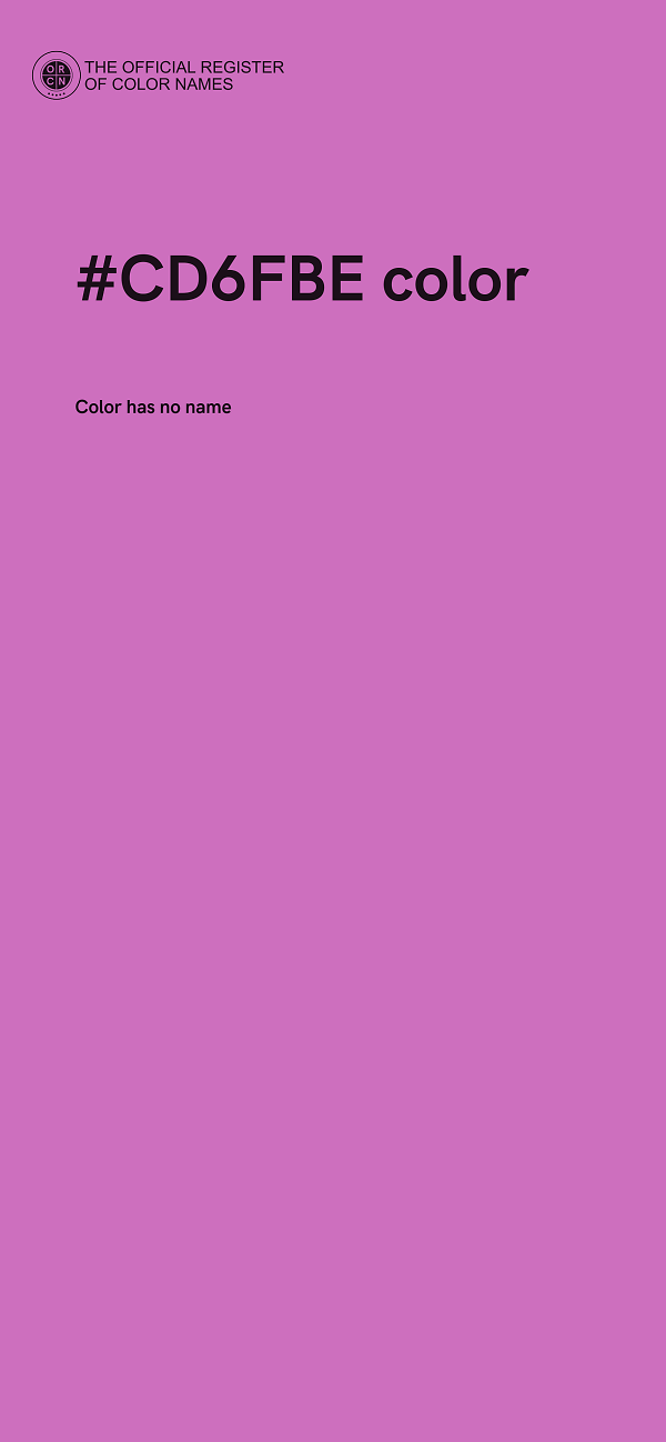 #CD6FBE color image