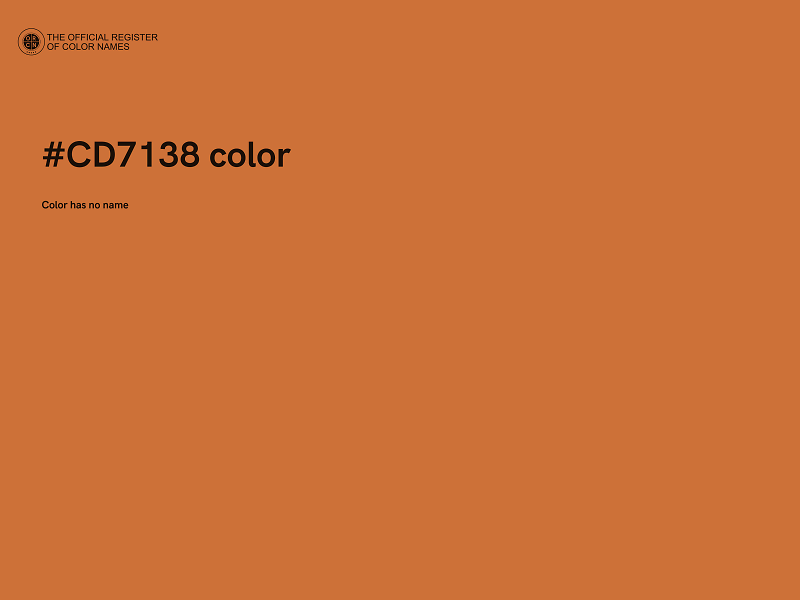 #CD7138 color image