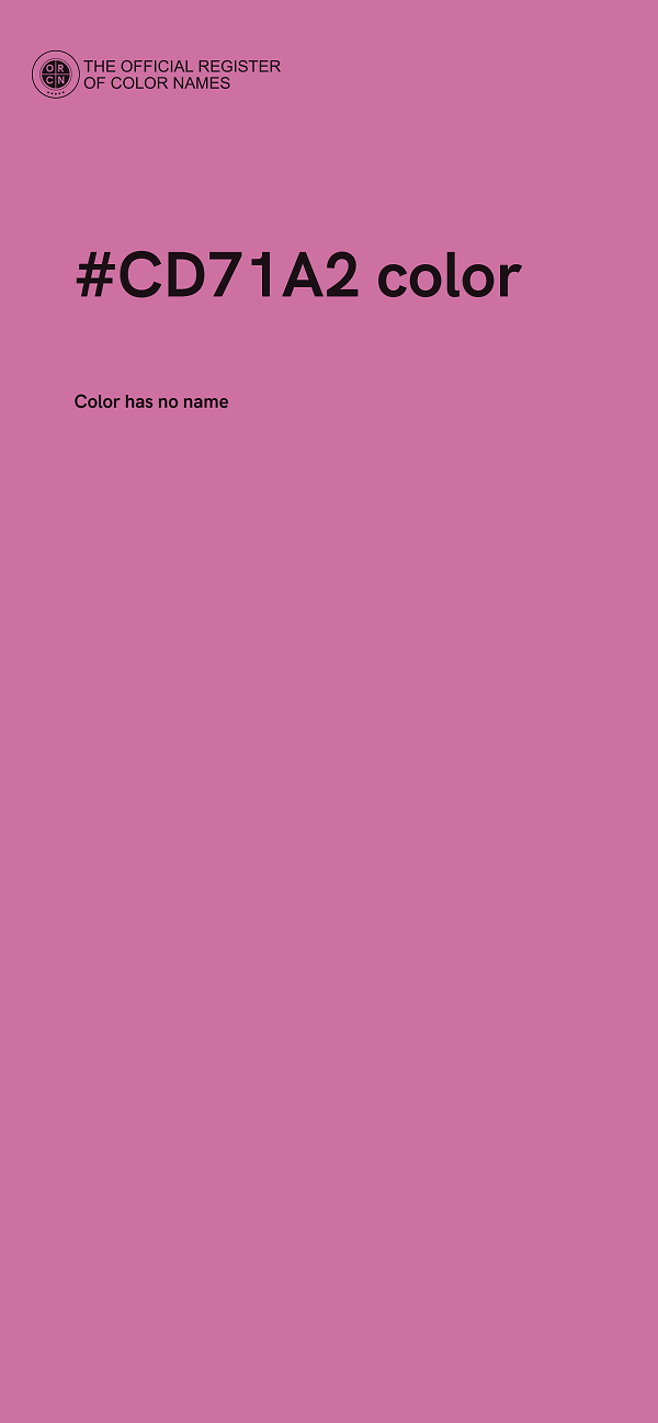 #CD71A2 color image