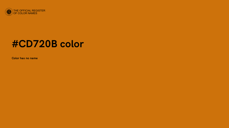 #CD720B color image