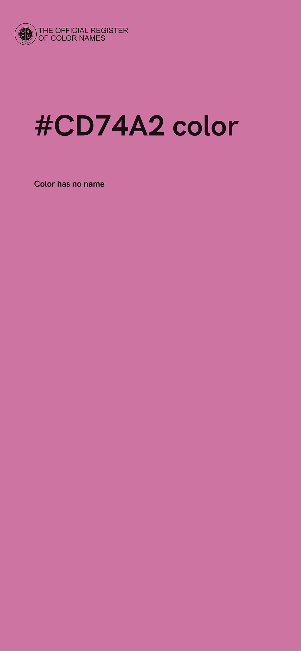 #CD74A2 color image