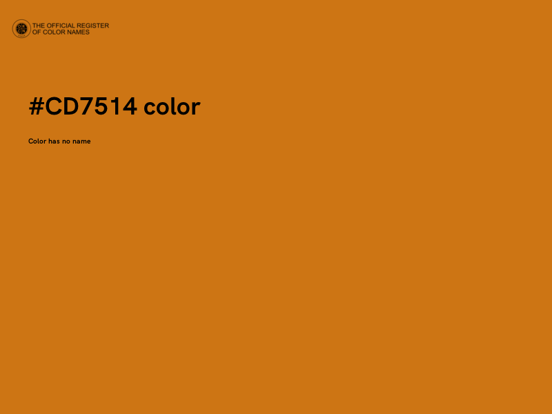 #CD7514 color image