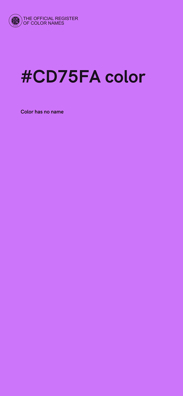 #CD75FA color image