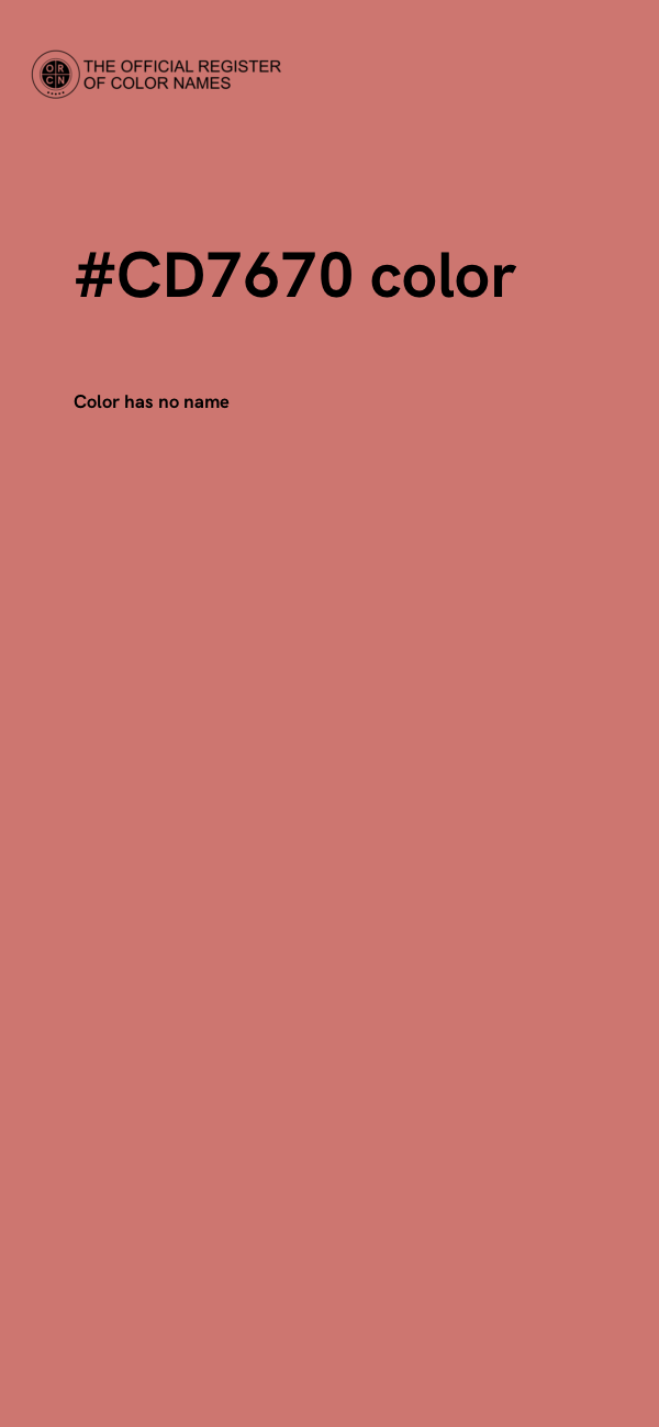 #CD7670 color image