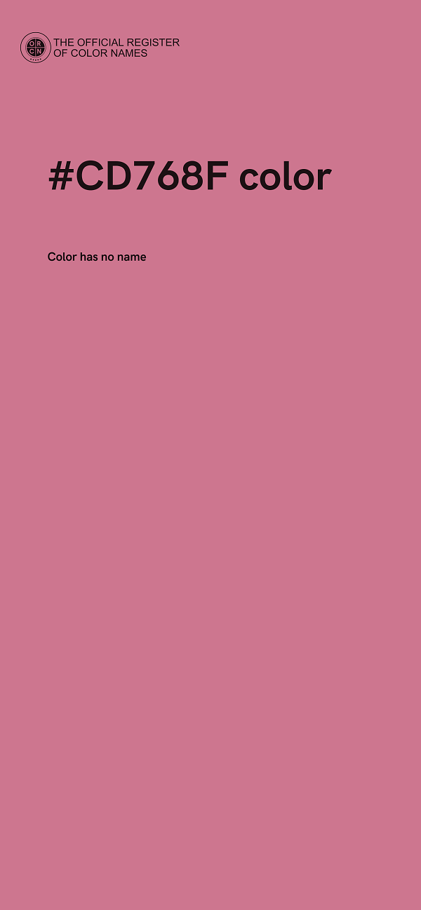 #CD768F color image