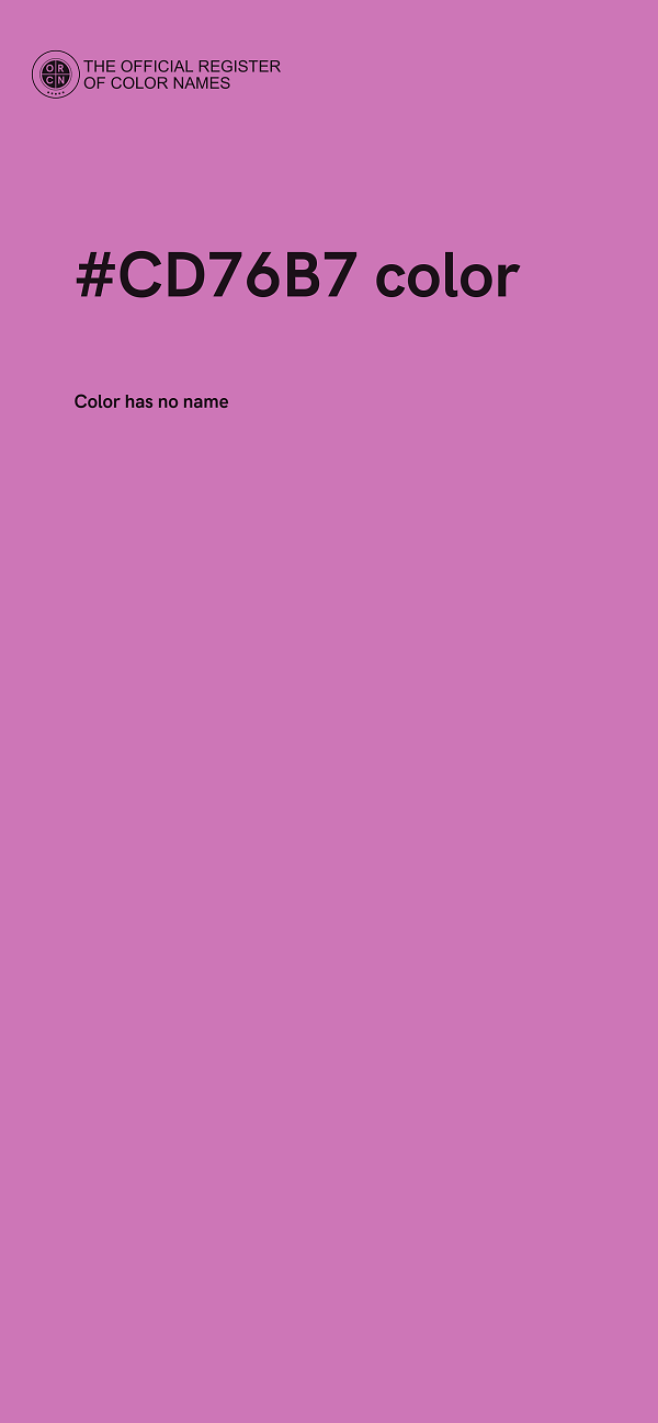 #CD76B7 color image