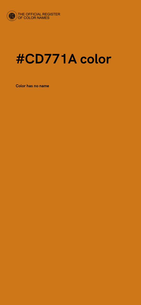 #CD771A color image