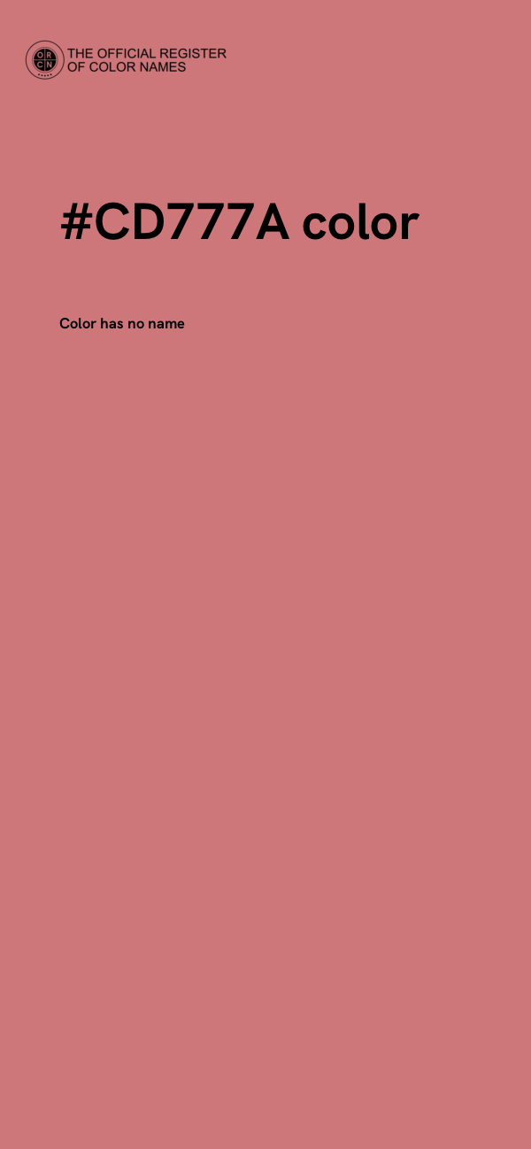 #CD777A color image