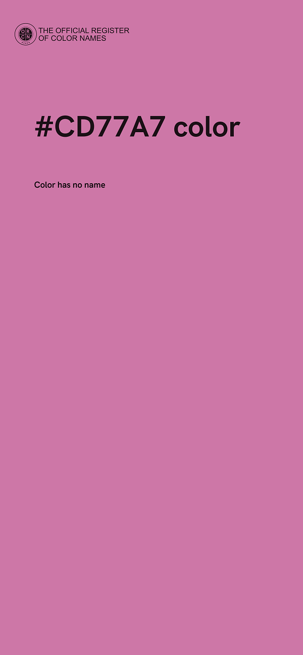 #CD77A7 color image