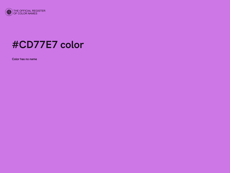 #CD77E7 color image