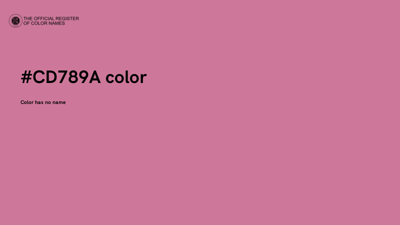 #CD789A color image