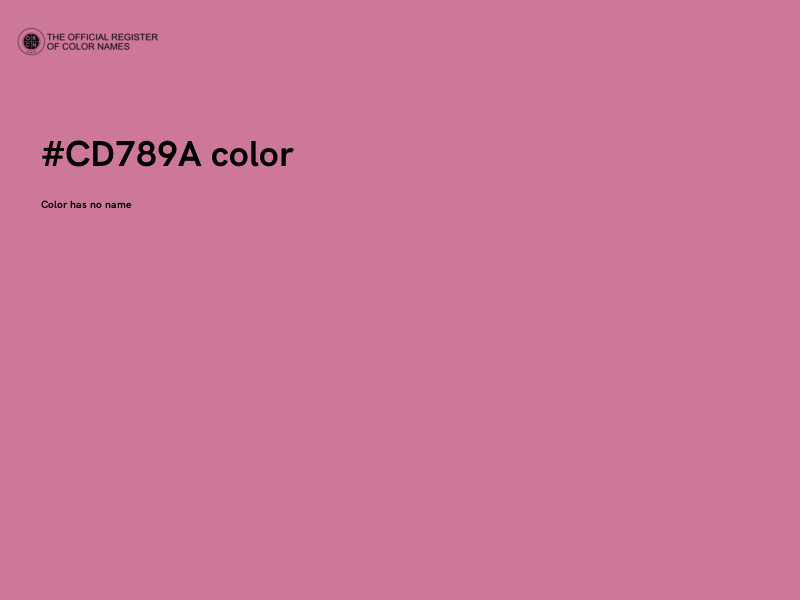 #CD789A color image
