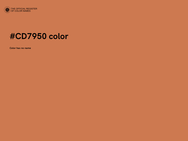 #CD7950 color image