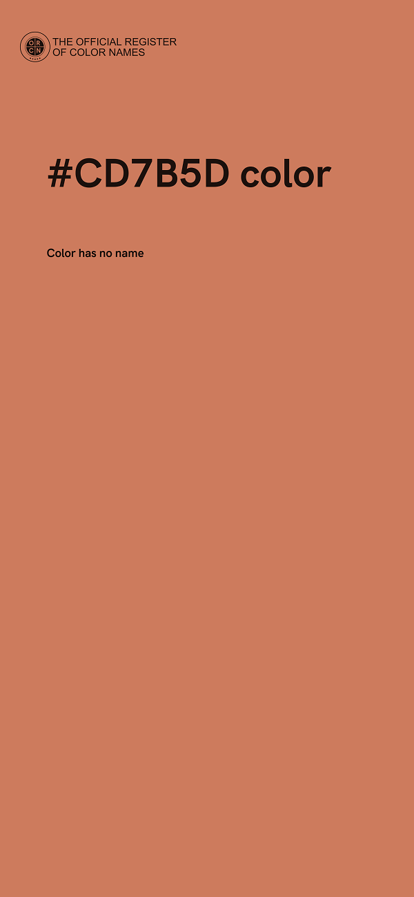 #CD7B5D color image