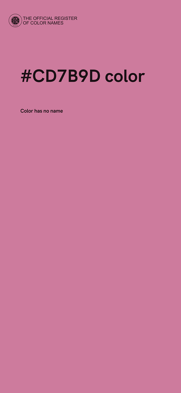 #CD7B9D color image