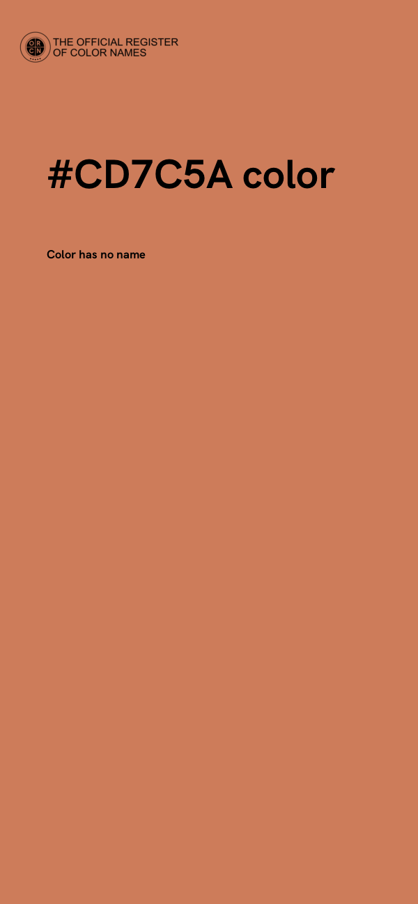 #CD7C5A color image