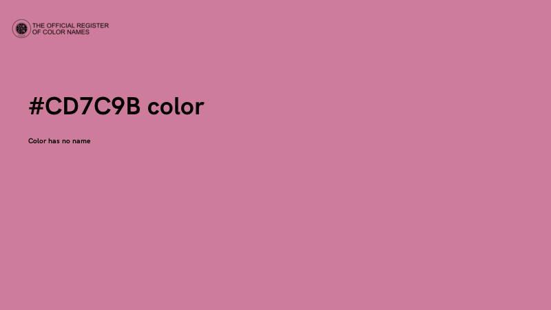 #CD7C9B color image
