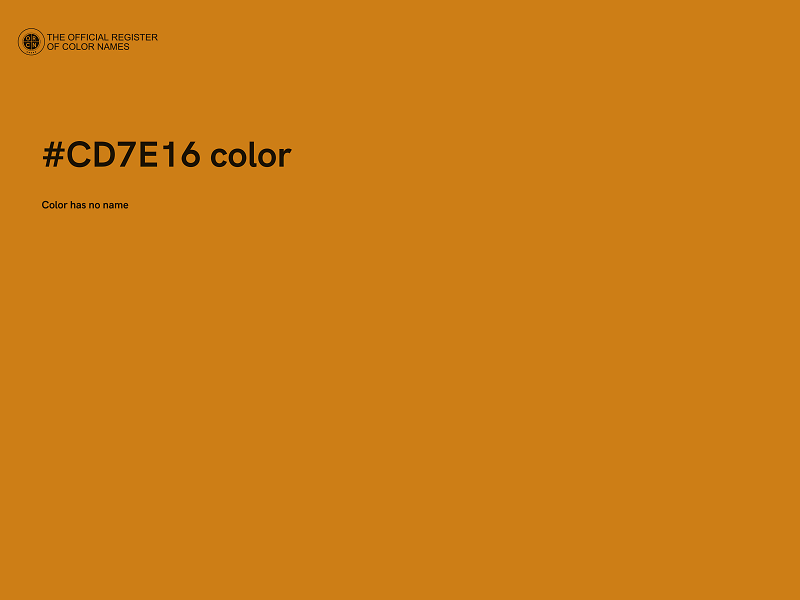 #CD7E16 color image