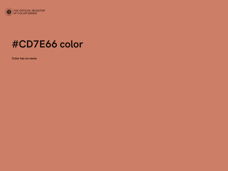 #CD7E66 color image