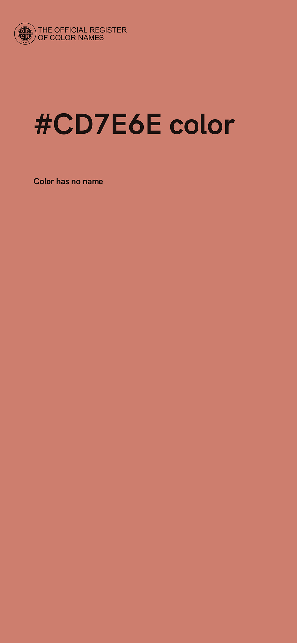 #CD7E6E color image